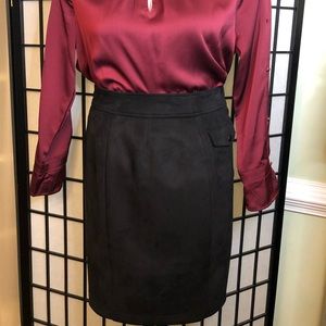 Anne Klein faux suede skirt